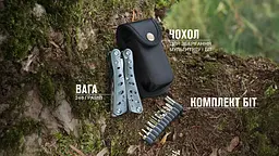 Мультитул Multi Tool Ganzo G101-H сірий - мініатюра 10