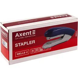 Степлер  Axent Welle-2 №24/6, 20 аркушів червоний (4820-06-A) - мініатюра 3
