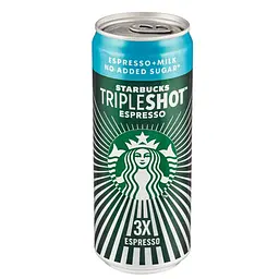 Холодна кава Starbucks Tripleshot Espresso No Added Sugar 300 мл (5711953180750)
