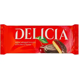 Печиво Delicia зі смаком вишні збивна здобна 135 г (706641)