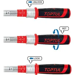 Ключ Toptul динамометричний 3/8"x375мм 20-110Nm (ANBV1211) - мініатюра 2