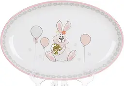 Страва керамічна "Веселий кролик" овальна BonaDi 29х18.5х3.2 см kuh0009926 - мініатюра 1