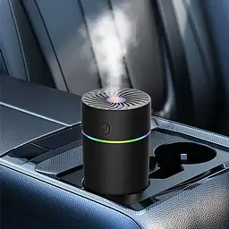 Автомобільний зволожувач повітря з підсвічуванням, USB, Чорний / Аромадифузор в машину