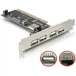 Контролер Atcom PCI USB 4 + 1 port Nec chipset