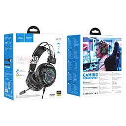 Навушники Hoco W110 Resource gaming headphones Black - мініатюра 2