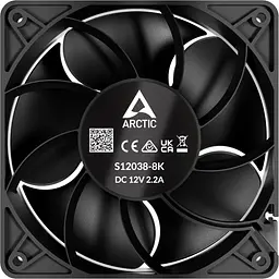 Комплект корпусних вентиляторів Arctic S12038-4K 3-Pack Black (ACFAN00303A) [176005] - мініатюра 3