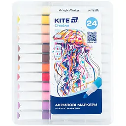 Маркери акрилові Kite Creative Jumbo 24 шт. (K-1291)
