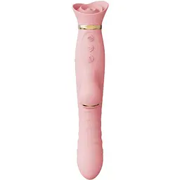 Вібратор-кролик Zalo Rose Rabbit Thruster 25 см світло-рожевий