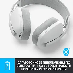 Гарнітура Logitech Zone Vibe 100 Білий (981-001219) (6823486) - мініатюра 6