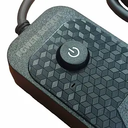 Мережевий фільтр подовжувач 2 метри на 4 розетки, 3 USB 3.4A, Type-C з вимикачем та заземленням 3000Вт 16А Power Socket J02 чорний