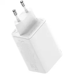 МЗП Baseus GaN6 Pro OS 65W (2USB-A/2C) + кабель Type-C to Type-C (P10162701) White - мініатюра 2