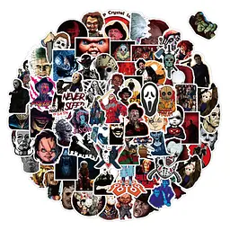 Стікерпак Хорор Набір наклейок GeekLand Horror 100 штук