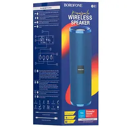 Bluetooth Колонка Borofone BR1 Blue - мініатюра 3