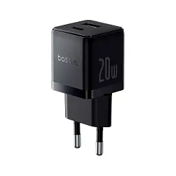Зарядний пристрій Baseus Palm Fast Charger C+U 20W black (P10111608113-00) - мініатюра 3