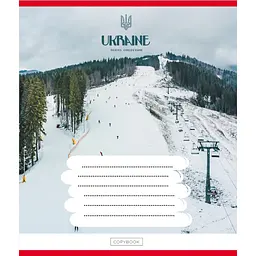 Зошит загальний "Подорожуй Україною" Leader 096-630176K-4 в клітинку, 96 аркушів