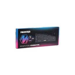 Клавіатура Maxxter KBW-C01B-UA Wireless UA Black (KBW-C01B-UA) - мініатюра 5