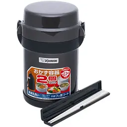 Набір для ланчу Zojirushi SL-JAF14HG 1.23 л Dark Gray - мініатюра 2