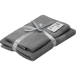 Набір рушників махрових Ardesto Essence 50х90 см 70х140 см 2 шт. 100% бавовна темно-cірий (ART2358DG) 