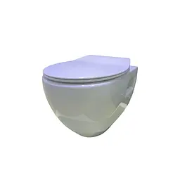 Сидіння для унітаза EUR TS-9874 дюропластове, Soft Close, метал.кріпл.