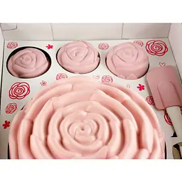 Набір силіконових форм для випікання Mys Silicone Rose Baking Set з лопаткою 6 шт. (40048) - мініатюра 4