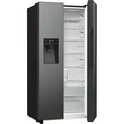 Холодильник Gorenje SBS 179х70х92 см 2 двері 376(190) л А++ NF+ Інв. диспенсер генератор льоду Зовн. Диспл чорний - мініатюра 7