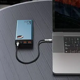 Повербанк Baseus Adaman, 20000 mAh, 65W, Blue, Power Delivery (PD) (PPIMDA-D03/PPIMDA-D01) - мініатюра 8