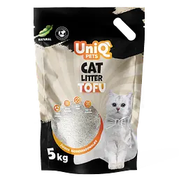 Біорозкладний наповнювач для котячих туалетів UniQ PETS Cat Litter Tofu Natural 5 кг