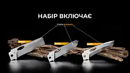 Набір змінних клинків Roxon (BA04; BA10; BA11) 3in1 для S501U, S502U, S802 - мініатюра 12