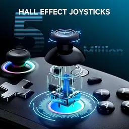 Ігровий контролер ECHTPower PC — бездротовий для ПК із джойстиками Hall-Effect, частотою опитування 1000 Гц, без дрейфа - мініатюра 5