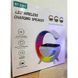 Світильник з бездротовою зарядкою для телефону BT-2301 Bluetooth RGB - мініатюра 9