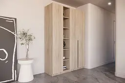 Шафа з трьома секціями та полицями - мініатюра 2