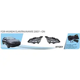 Протитуманні фари для Hyundai Elantra 2006-2011 12V 27W з проводкою (HY-261W) - мініатюра 2