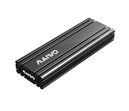 Карман Maiwo внешний для M.2 SSD NVMe (PCIe) через USB3.1 GEN2 Type-C на винтах алюм. матовая черная