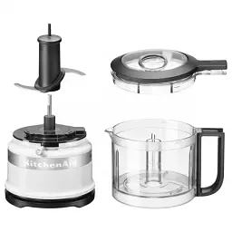 Кухонний мінікомбайн KitchenAid чаша 830 мл 5KFC3516EWH білий - мініатюра 2