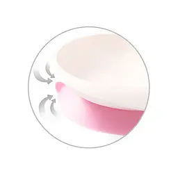 Мисочка з присоскою та ложечкою Babyono Рожевий - мініатюра 3