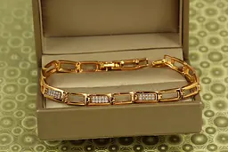 Браслет Xuping Jewelry Бруківка 19 см золотистий