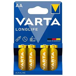 Батарейка Varta AA Longlife LR6 * 4 (04106101414)