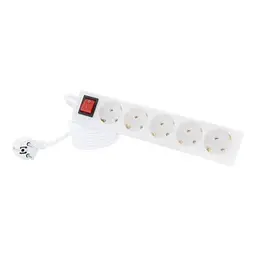 Подовжувач мережевий , 5 розеток, 5 м, White Tecro teh0024050