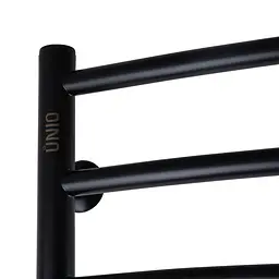Рушникосушарка UNIO LDE ER 1000-500-9 BLK Драбинка Дуга Еліт чорна (21557) - мініатюра 2