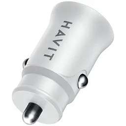Автомобільний зарядний пристрій Havit HV-CC2022 20W USB+USB-C white (HV-CC2022) - мініатюра 5