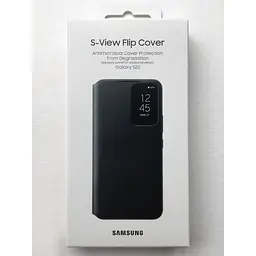 Оригінальний чохол-книжка Samsung для Galaxy S22 5G S-View Clear View Cover Smart (6.1") Чорний - мініатюра 3