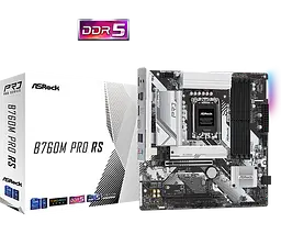 Материнська плата ASRock B760M Pro RS LGA 1700 (B760M PRO RS) Б/В