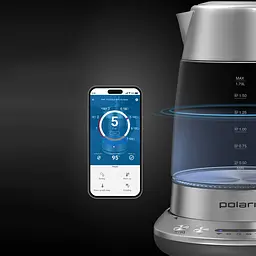 Електрочайник Polaris PWK 17115CGLD WIFI IQ Home Матовий - мініатюра 4
