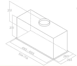 Витяжка Elica CT23 BL MAT/A/72 - мініатюра 2