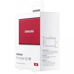 Зовнішній SSD накопичувач Samsung T7 1 TB Red [MU-PC1T0R/WW] [53624] - мініатюра 9
