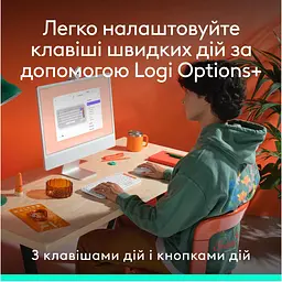 Комплект (Клавіатура та Миша) Logitech Pop Icon Combo (920-013141) Off-White - мініатюра 4