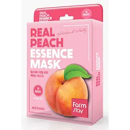 Маска для обличчя Farmstay Real Peach Essence Mask з екстрактом персика 23 мл - мініатюра 3