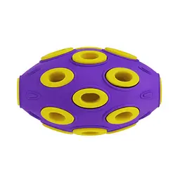 Іграшка для собак BronzeDog Jumble Airball 12 см фіолетово-жовтий - мініатюра 3