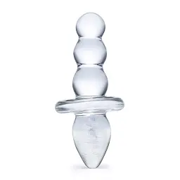 Скляна анальна пробка Glas Titus 11.5 см (прозорий)