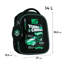 Рюкзак для початкової школи Kite Education каркасний 555 HW Чорний (HW26-555S) - мініатюра 3
